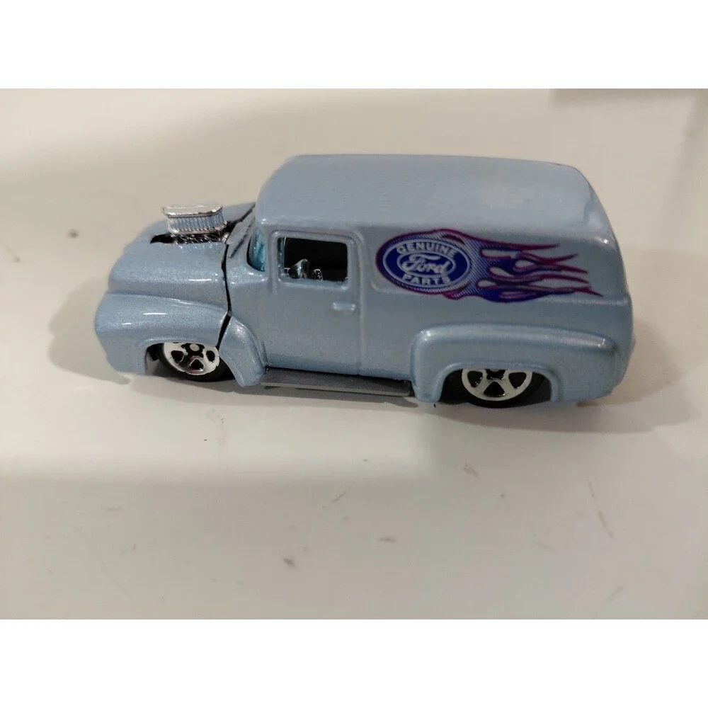 Hot Wheels 1:64 Die Cast Genuine Parts 1956 Ford Delivery Truck w/ Opening Hood
